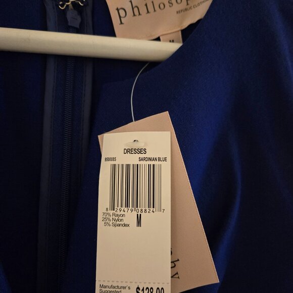 Philosophy Dress (Medium, Sardinian Blue) | New With Tags - Picture 2 of 3